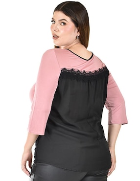 Blusa Roman Fashion manga 3/4 para mujer