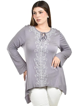 Blusa Roman Fashion manga larga para mujer