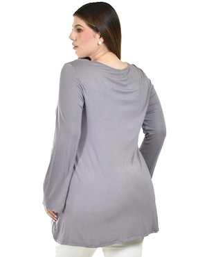 Blusa Roman Fashion manga larga para mujer