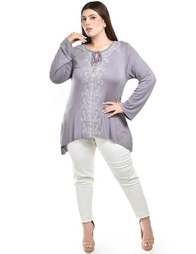 Blusa Roman Fashion manga larga para mujer