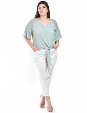 Blusa Roman Fashion manga al codo para mujer