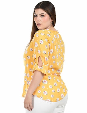 Blusa Roman Fashion manga 3/4 para mujer