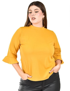 Blusa Roman Fashion manga 3/4 para mujer