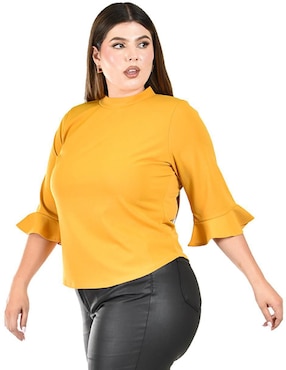Blusa Roman Fashion manga 3/4 para mujer