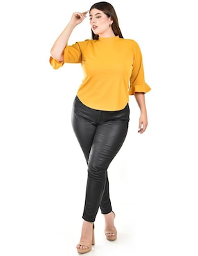 Blusa Roman Fashion manga 3/4 para mujer