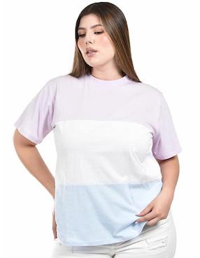 Blusa Roman Fashion manga corta para mujer