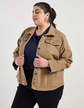 Chamarra denim The Pattern de mezclilla para mujer