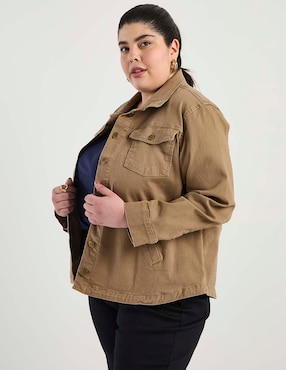 Chamarra denim The Pattern de mezclilla para mujer