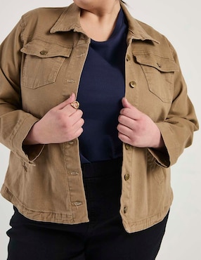 Chamarra denim The Pattern de mezclilla para mujer