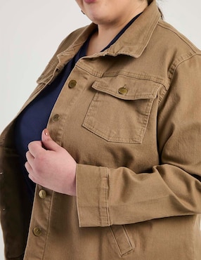 Chamarra denim The Pattern de mezclilla para mujer