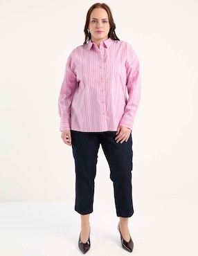 Camisa The Pattern de algodón manga larga para mujer