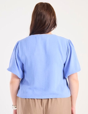 Blusa Map manga corta para mujer