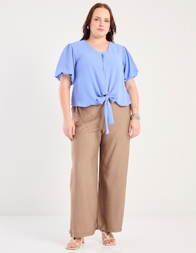 Blusa Map manga corta para mujer