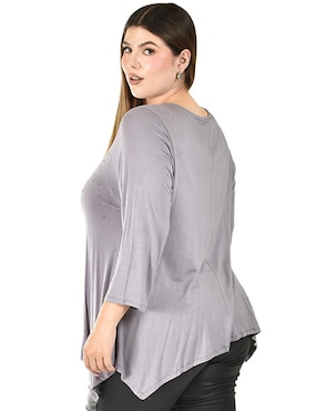Blusa Roman Fashion manga 3/4 para mujer