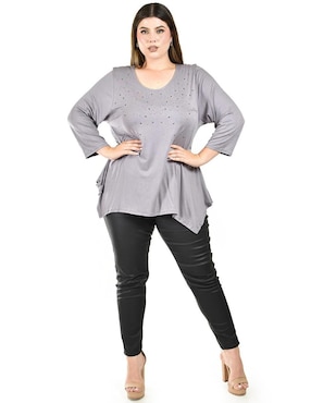 Blusa Roman Fashion manga 3/4 para mujer