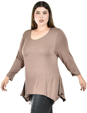 Blusa Roman Fashion manga 3/4 para mujer