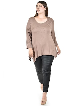 Blusa Roman Fashion manga 3/4 para mujer