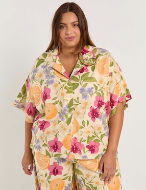 Blusa Map manga al codo para mujer