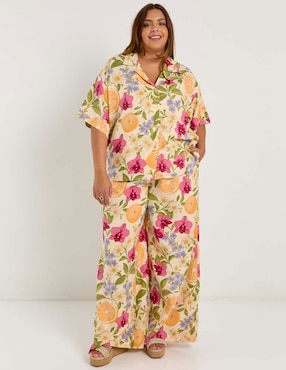 Blusa Map manga al codo para mujer