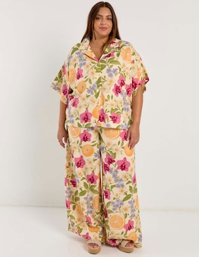 Blusa Map manga al codo para mujer