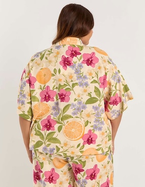 Blusa Map manga al codo para mujer