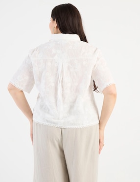 Blusa Map manga al codo para mujer