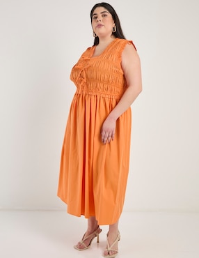 Vestido crop casual Map para mujer