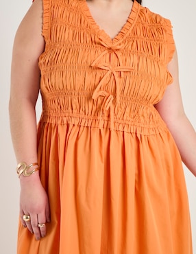 Vestido crop casual Map para mujer