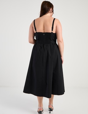 Vestido crop casual Map para mujer