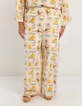 Pantalón straight Map amplio para mujer