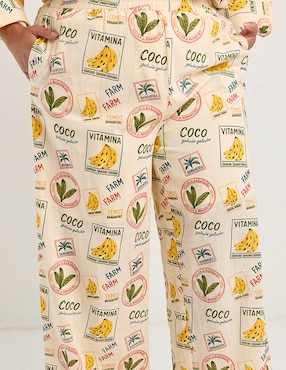 Pantalón straight Map amplio para mujer