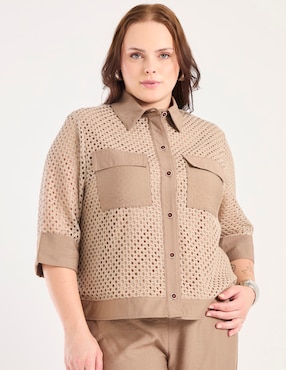 Blusa Map manga 3/4 para mujer