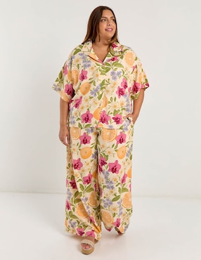 Pantalón relaxed Map amplio para mujer