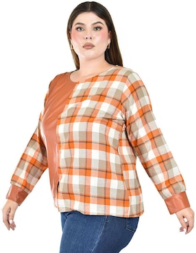 Blusa Roman Fashion manga larga para mujer