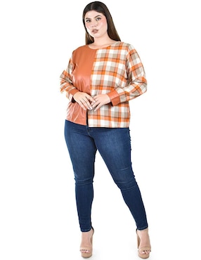 Blusa Roman Fashion manga larga para mujer