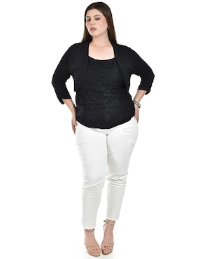Blusa Roman Fashion manga 3/4 para mujer