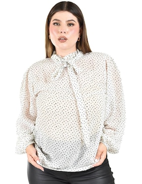 Blusa Roman Fashion manga larga para mujer