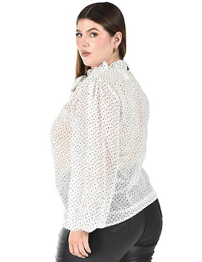 Blusa Roman Fashion manga larga para mujer