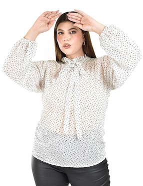 Blusa Roman Fashion manga larga para mujer