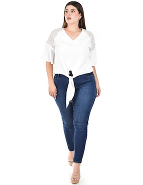 Blusa Roman Fashion manga corta para mujer