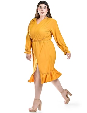 Vestido a la rodilla casual Roman Fashion para mujer