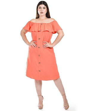 Vestido a la rodilla casual Roman Fashion para mujer