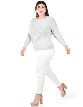 Suéter Roman Fashion cuello redondo para mujer