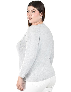 Suéter Roman Fashion cuello redondo para mujer