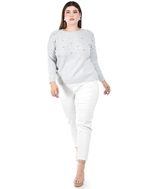 Suéter Roman Fashion cuello redondo para mujer