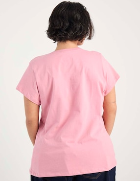 Playera manga corta Tee Bar cuello redondo para mujer
