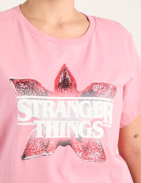 Playera manga corta Tee Bar cuello redondo para mujer