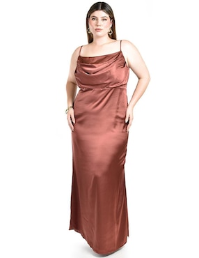 Vestido maxi de fiesta Roman Fashion escote cuadrado