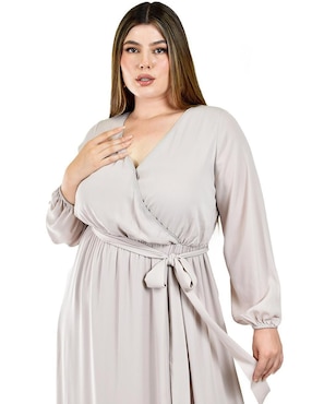 Vestido maxi de fiesta Roman Fashion escote V