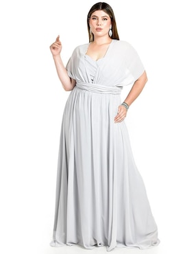 Vestido maxi de fiesta Roman Fashion escote corazón